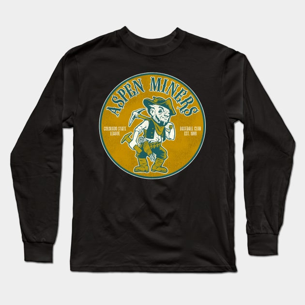 Defunct Aspen Miners Baseball Team Long Sleeve T-Shirt by Defunctland